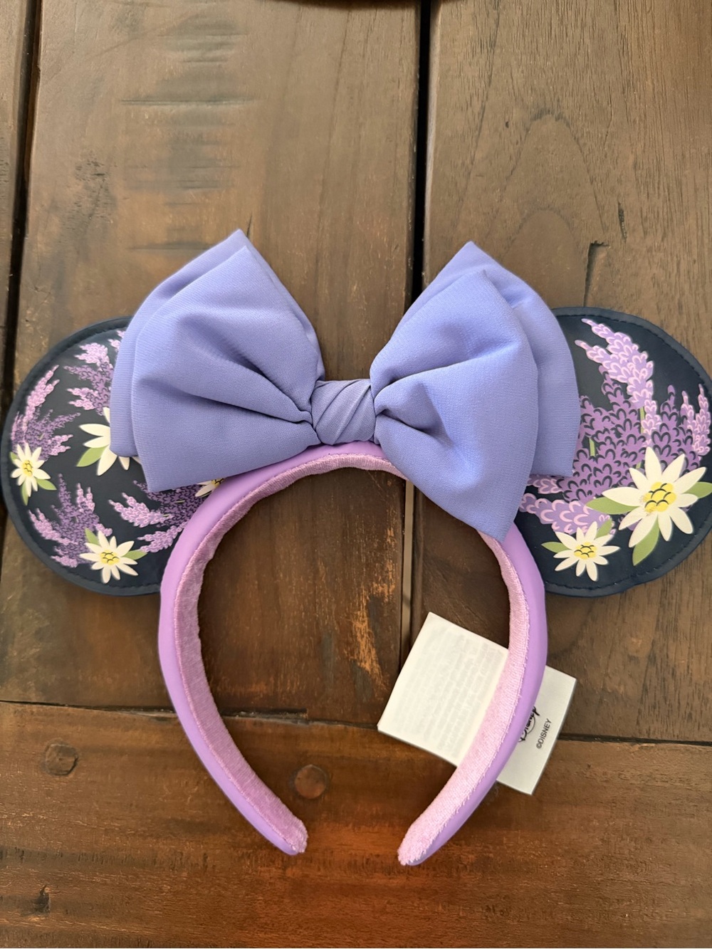 Disney French Lavender Floral Purple Flowers Minnie Ears